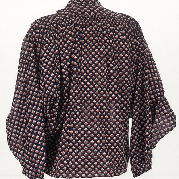 DÔEN Blouse Doen Ojai Printed Button Front Top in Harbor Medallion D’Arles - Picture 14 of 16